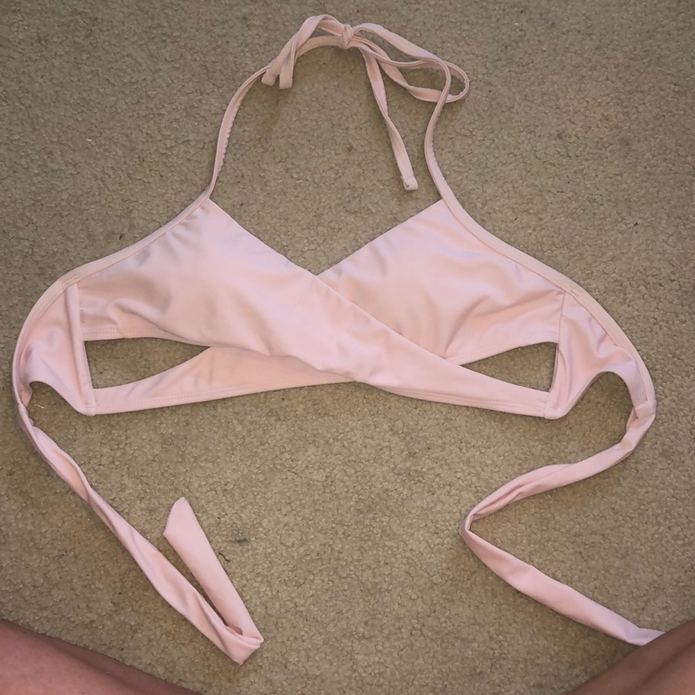 Light Pink Tie Bathing Suit. I think from XXI.